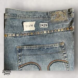 PellePelle Women's Vintage Deadstock Jeans W54 L34 90s Denim Big Tall Rare Fit